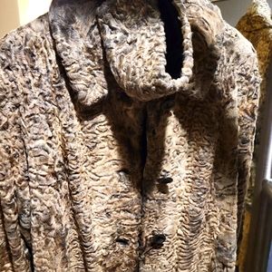 Persian Lamb Coat and matching headband (Vintage Christie Brothers) Calf-length